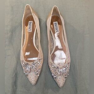 Never worn Badgley Mischka wedding flats